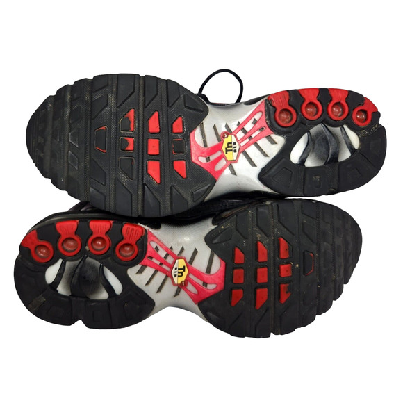 Nike Air Max Plus Youth GS 6.5Y Active Sneaker Black University Red DJ4622-001 - Picture 5 of 7